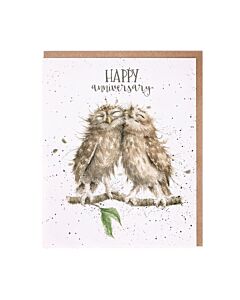 Wrendale Designs "Anniversary Owls" Owl Anniversary Card